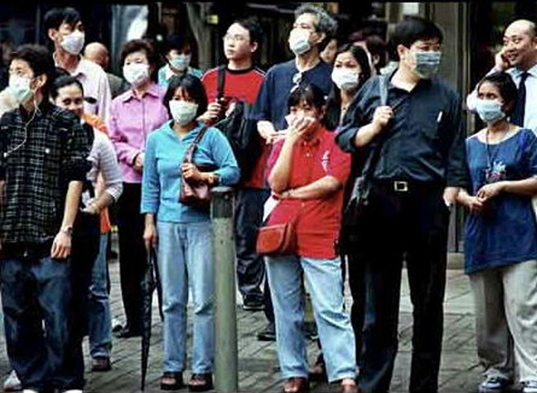 香港SARS流行時の写真