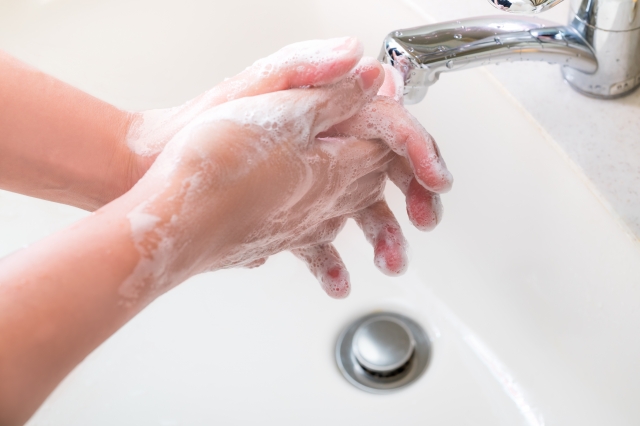 感染症対策の手洗い